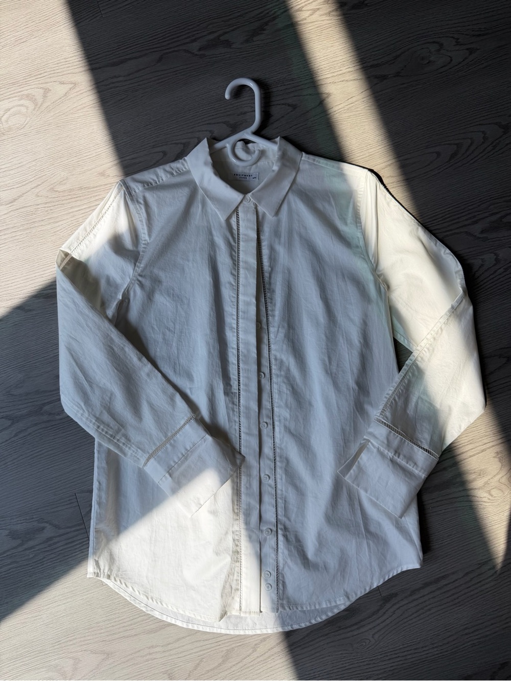 NWOT Equipment White Button-Down Cotton Shirt